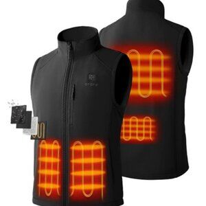 NWT - Men's Ororo Heated Softshell Vest - XL/Black